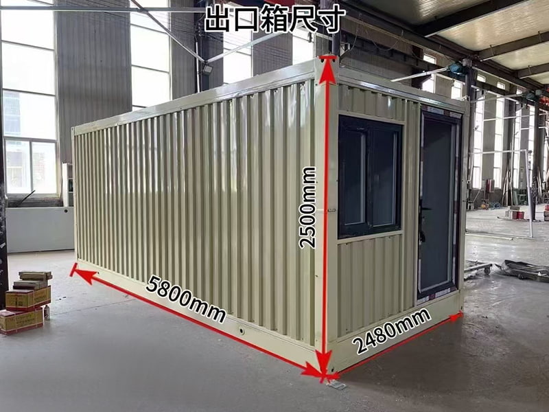 Großer Faltcontainerraum aus Wellpappe
