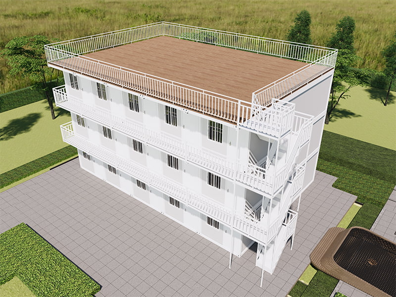 Vietnam Homestay Building Schnell zusammengebauter Containerraum