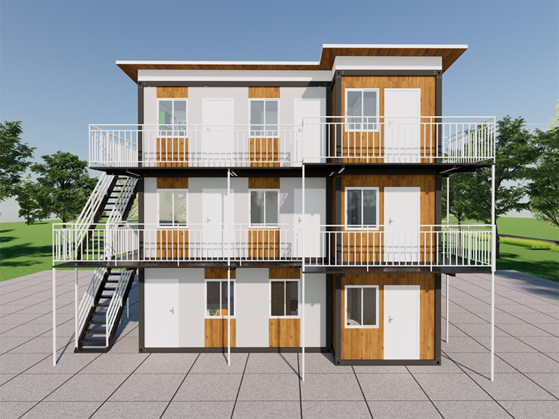 Selbstgebautes, schnell zusammengebautes Containerhaus in Malaysia