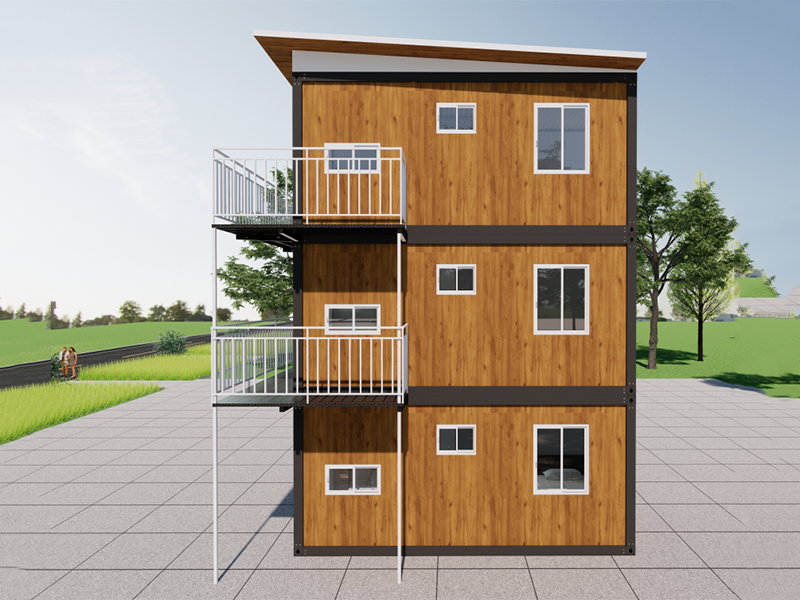 Selbstgebautes, schnell zusammengebautes Containerhaus in Malaysia