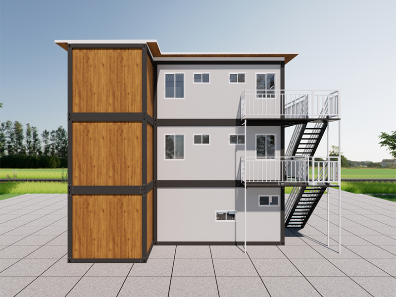 Selbstgebautes, schnell zusammengebautes Containerhaus in Malaysia