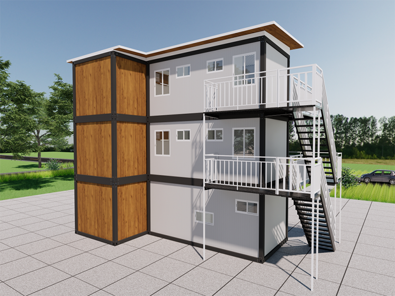 Selbstgebautes, schnell zusammengebautes Containerhaus in Malaysia