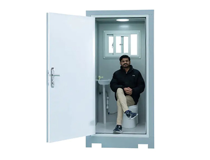 Tragbare Toilette im Freien